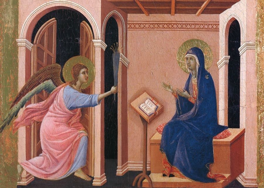 Благовещение и ясли Рождества