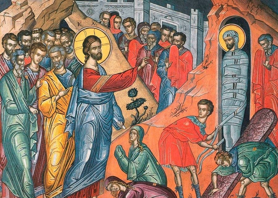 У гроба Лазаря