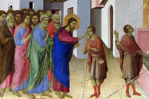 Свет Пасхи, Неделя о слепом